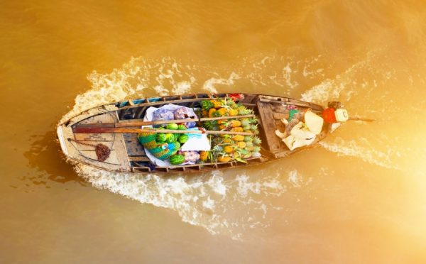 Mercato galleggiante a Can Tho