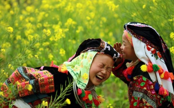 Minoranza etnica Mai Chau-Vietnam del nord