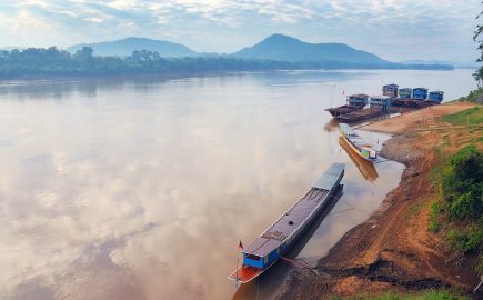Villaggio di Pak Lay Mekong Laos