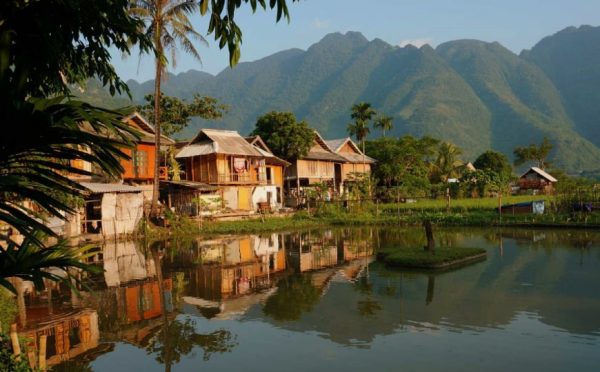 Villaggio di Pom Coong-Mai Chau-Vietnam del nord