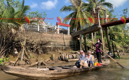 Gita in barca sul Delta Mekong