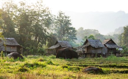 Laos - Villaggio tribale dei Khmu
