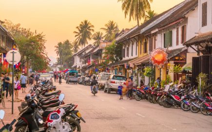 Laos - Luang Prabang al tramonto