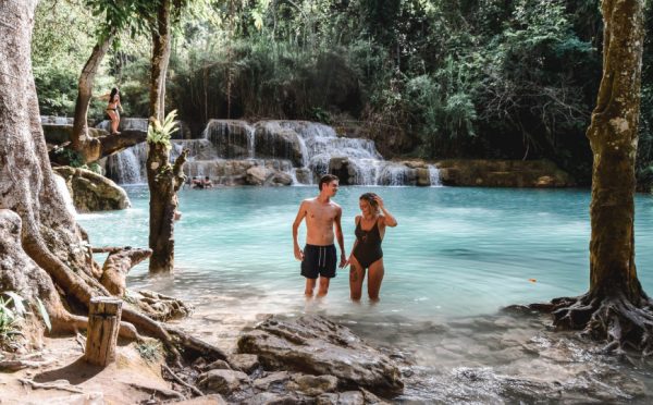 Relax alla cascata di Kuang Si